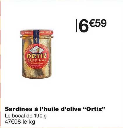 Sardines à l’huile d’olive “Ortiz”
