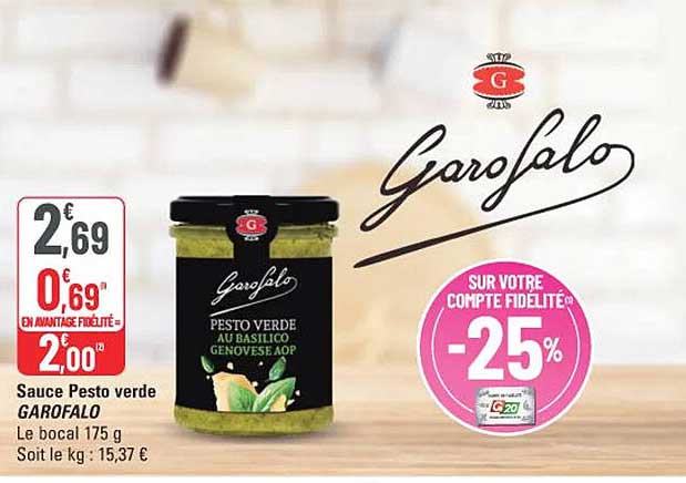 Sauce Pesto verte GAROFALO