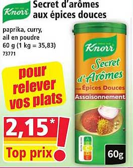 Secret d'arômes aux épices douces