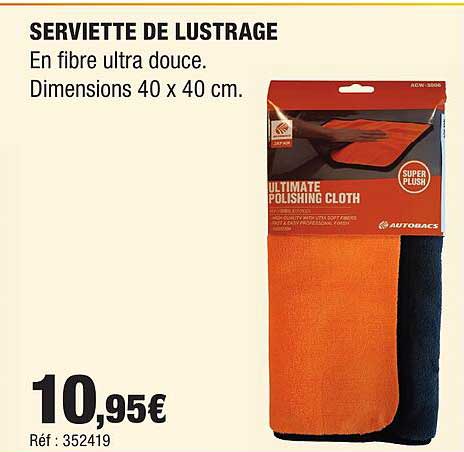 SERVIETTE DE LUSTRAGE