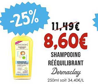 SHAMPOOING RÉÉQUILIBRANT Dermaclay