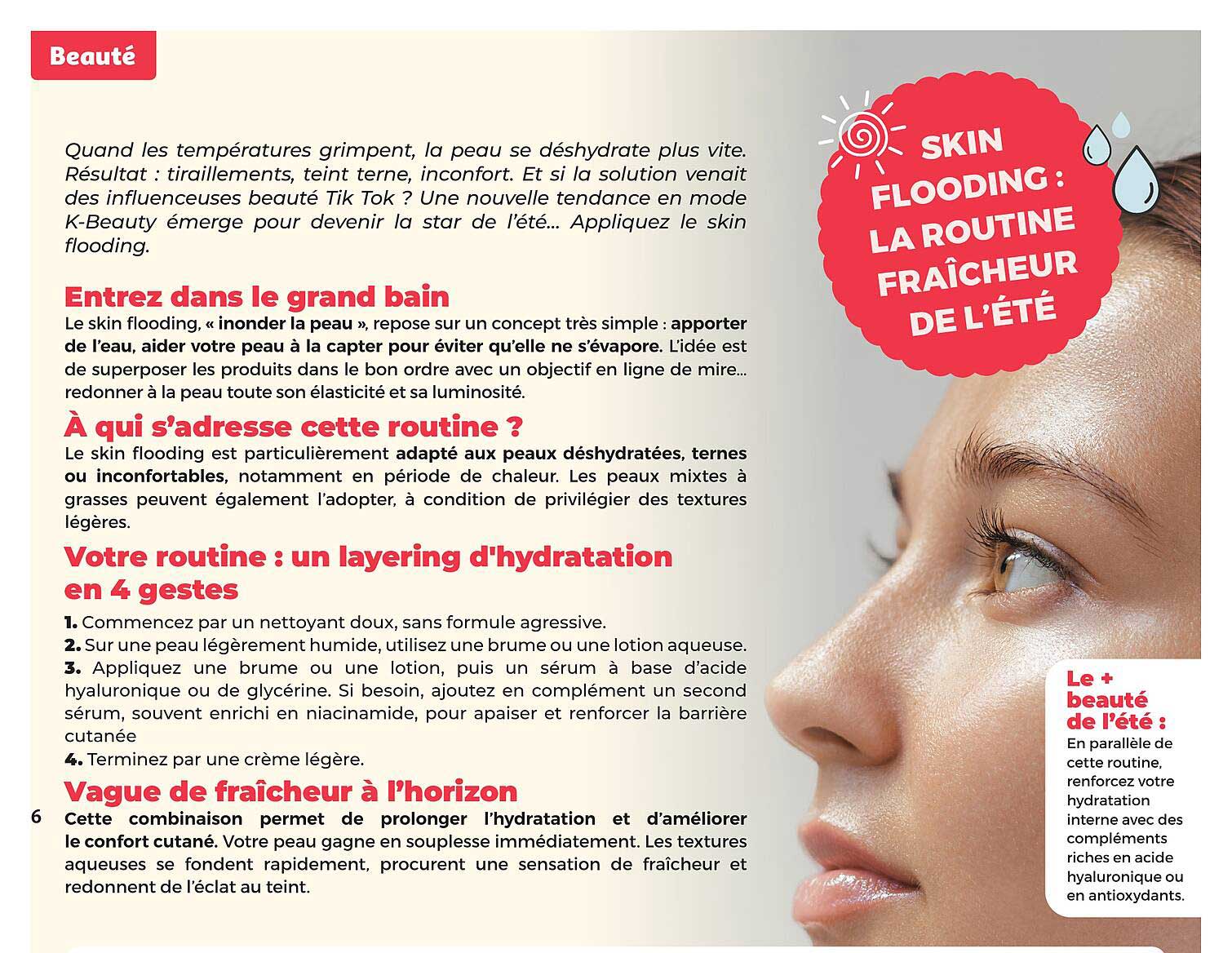 SKIN FLOODING : LA ROUTINE FRAÎCHEUR DE L’ÉTÉ