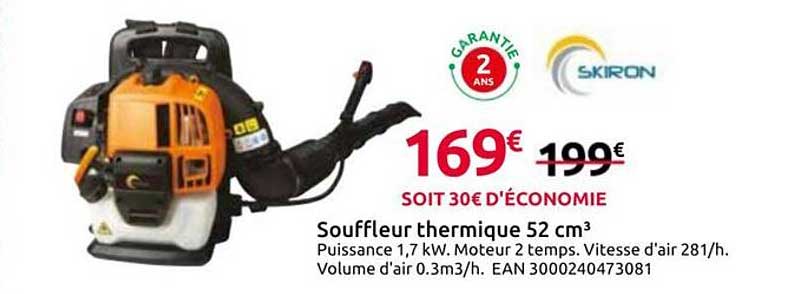 Souffleur thermique 52 cm³