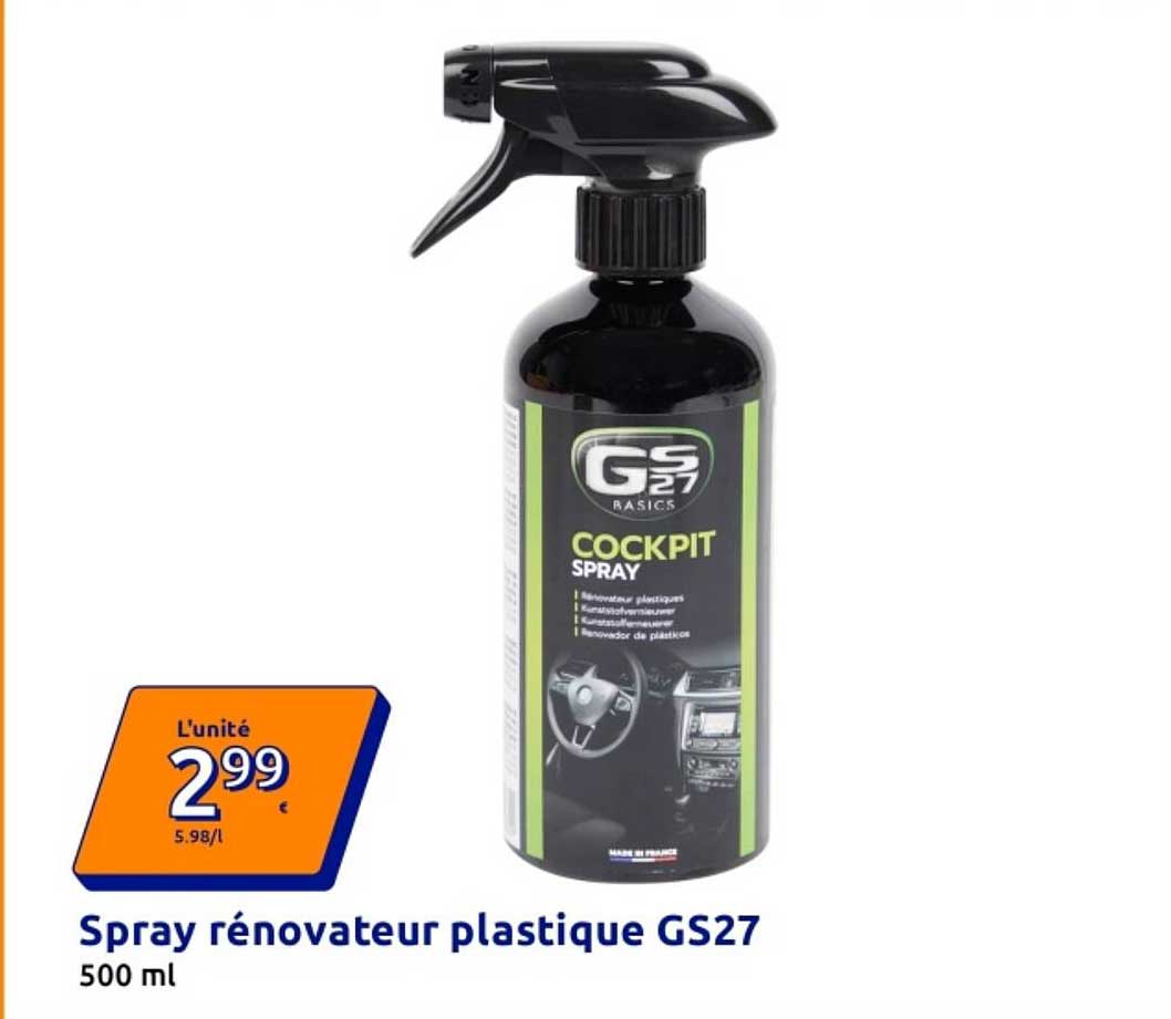 Spray rénovateur plastique GS27 500 ml