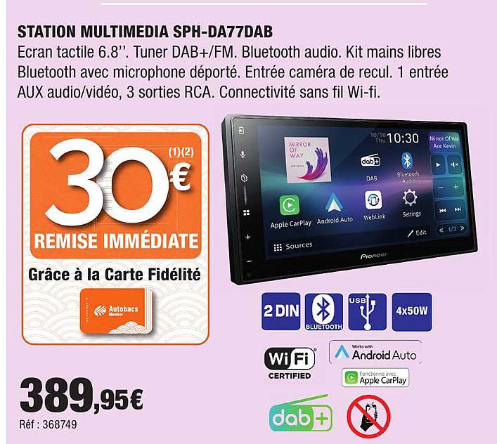 STATION MULTIMEDIA SPH-DA77DAB