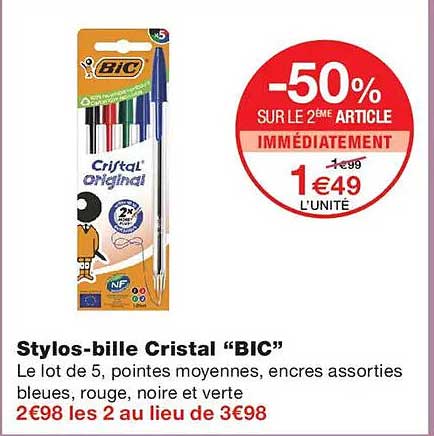 Stylos-bille Cristal "BIC"