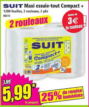 SUIT Maxi essuie-tout Compact +