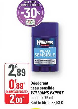 SUL VOTRE COMPTE FIDÉLITÉ -30%