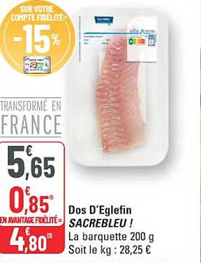 SUR VOTRE COMPTE FIDELITE -15%