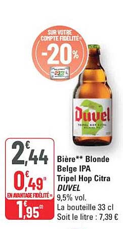 SUR VOTRE COMPTE FIDELITE -20%
