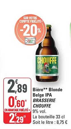 SUR VOTRE COMPTE FIDÉLITÉ -20%