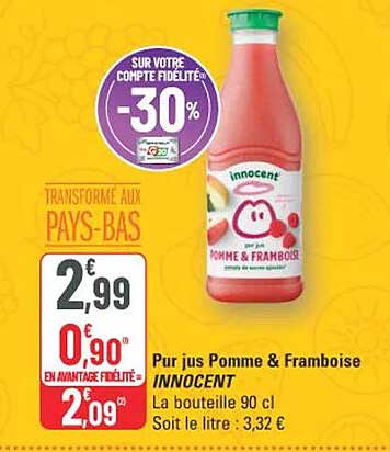 Sur votre compte fidélité -30%