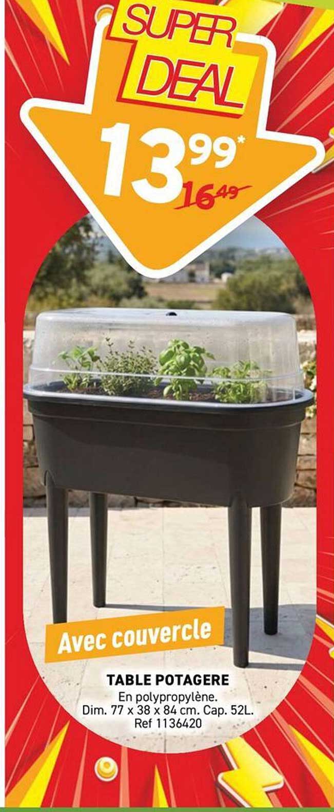 TABLE POTAGERE