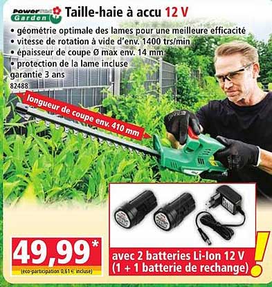 Taille-haie à accu 12 V