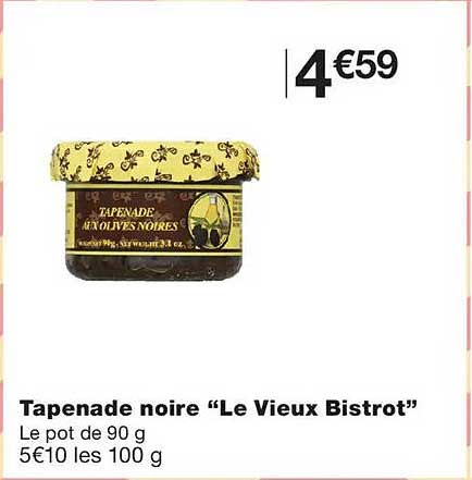 Tapenade noire “Le Vieux Bistrot”