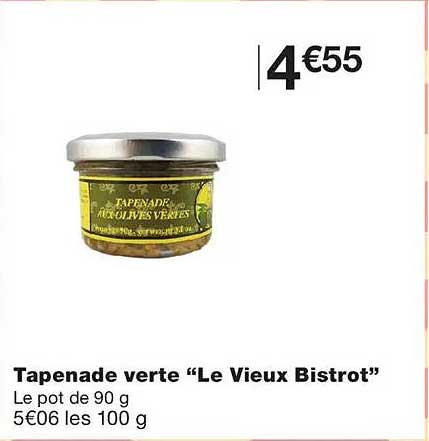 Tapenade verte “Le Vieux Bistrot”