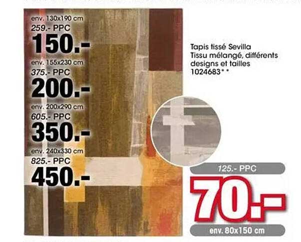 Tapis tissé Sevilla