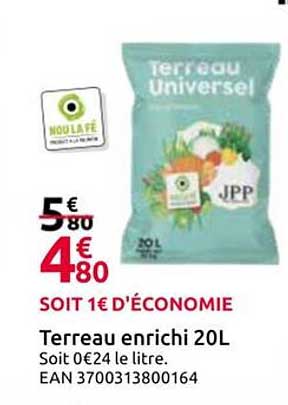 Terreau enrichi 20L