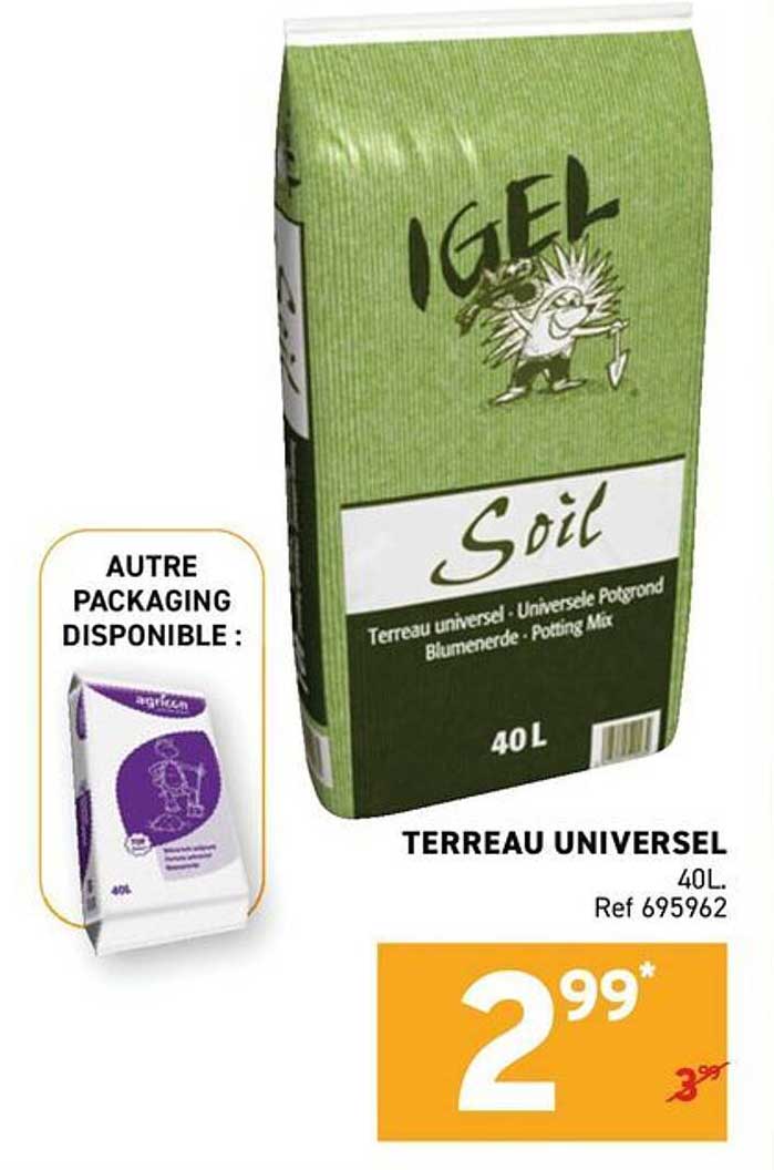 TERREAU UNIVERSEL 40L Ref 695962