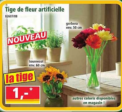 Tige de fleur artificielle