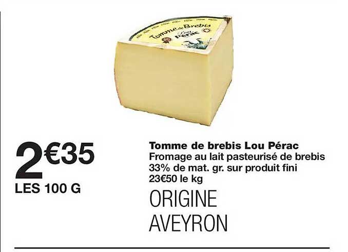 Tomme de brebis Lou Pérac