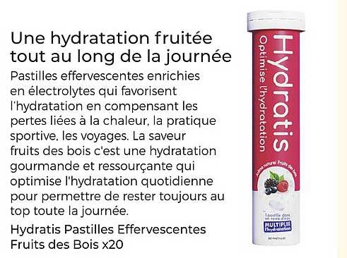 Une hydratation fruitée tout au long de la journée