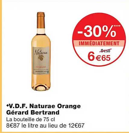 V.D.F. Naturae Orange Gérard Bertrand