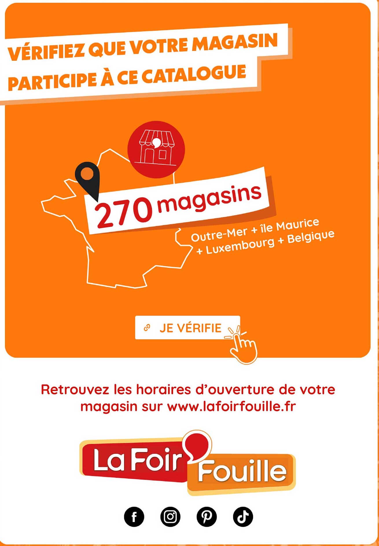 VÉRIFIEZ QUE VOTRE MAGASIN PARTICIPE À CE CATALOGUE