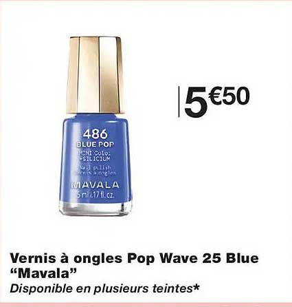 Vernis à ongles Pop Wave 25 Blue “Mavala”