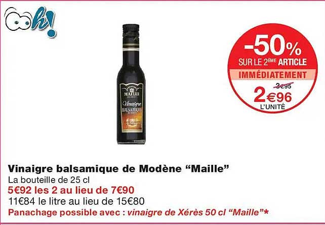 Vinaigre balsamique de Modène “Maille”