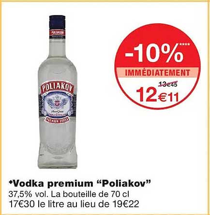 Vodka premium “Poliakov”