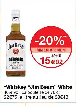 Whiskey “Jim Beam” White