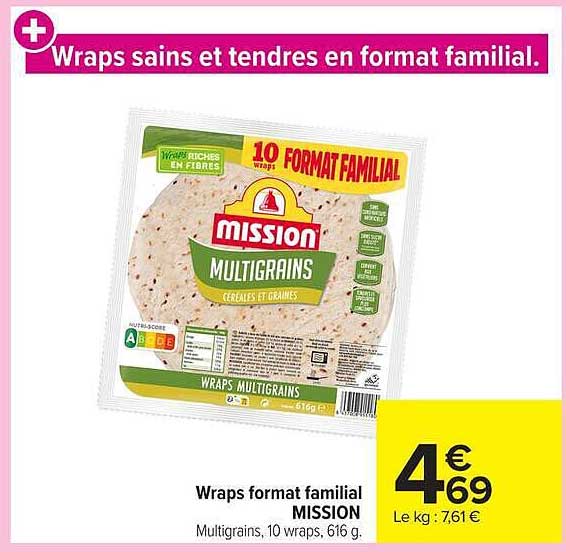 Wraps sans et tendres en format familial.