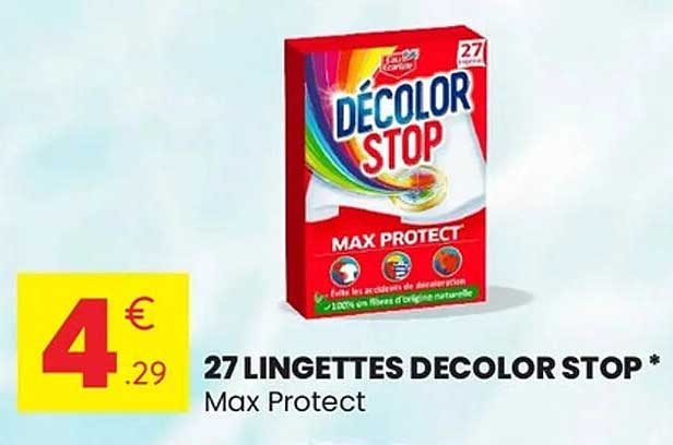 27 Lingettes Decolor Stop * Max Protect