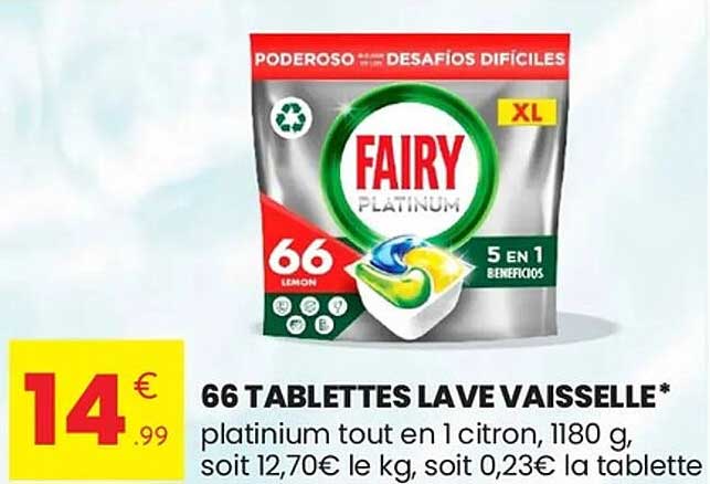 66 TABLETTES LAVE VAISSELLE*