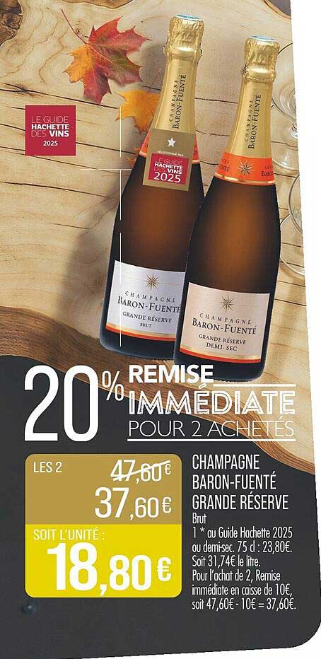 20% REMISE IMMEDIATE POUR 2 ACHETÉS