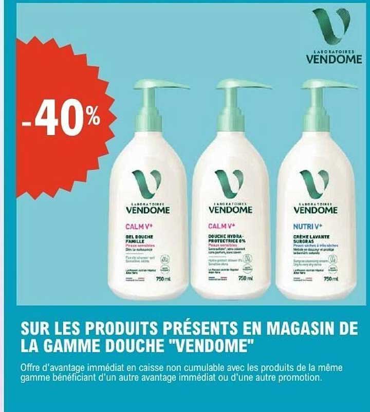-40% sur la gamme douche VENDOME