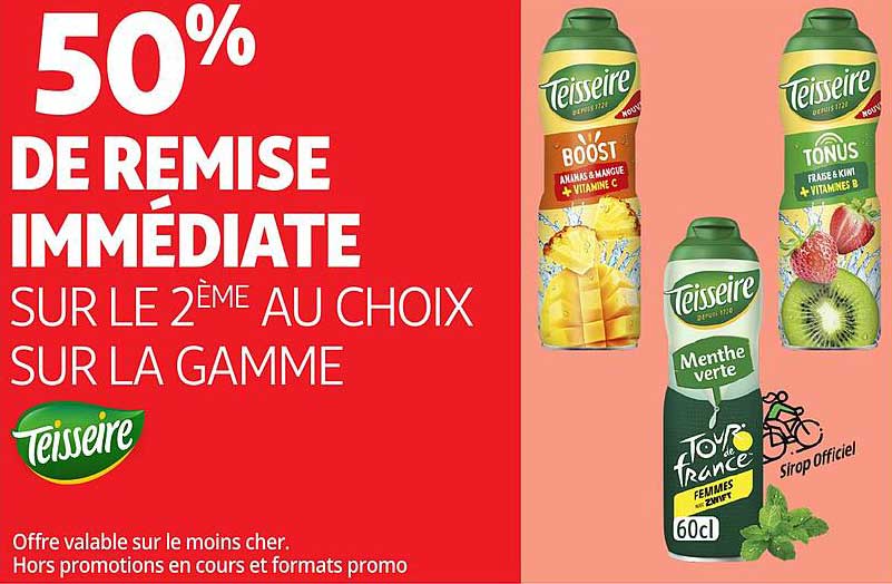 50% DE REMISE IMMÉDIATE SUR LE 2ÈME AU CHOIX SUR LA GAMME