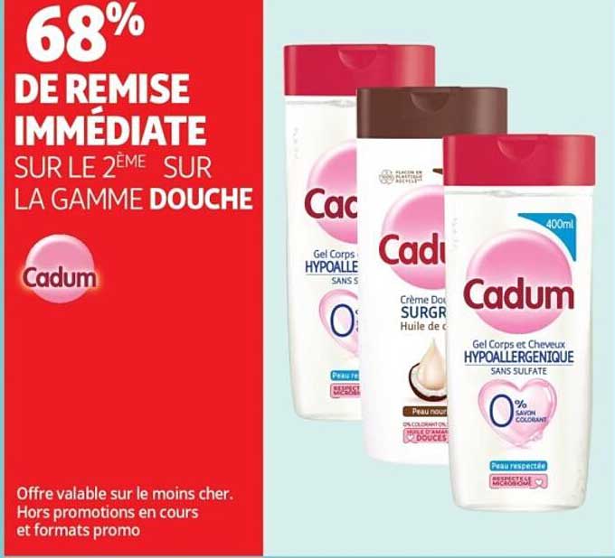 68% DE REMISE IMMEDIATE SUR LE 2ÈME SUR LA GAMME DOUCHE