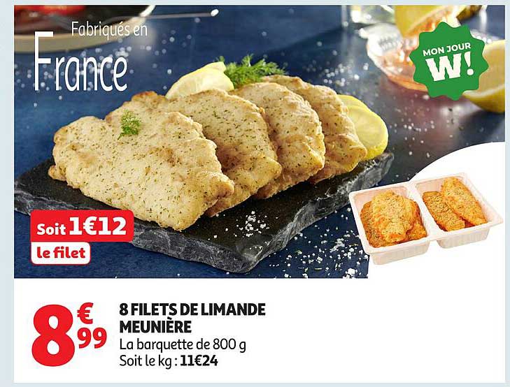 8 FILETS DE LIMANDE MEUNIÈRE