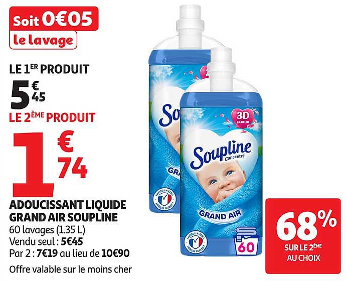 ADOUCISSANT LIQUIDE GRAND AIR Soupline