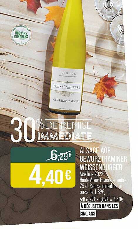 ALSACE AOP GEWURZTRAMINER WEISSENBURGER Moelleux 2022