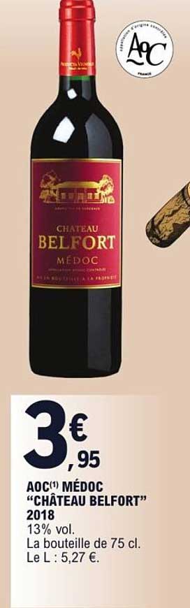 AOC Médoc "Château Belfort" 2018