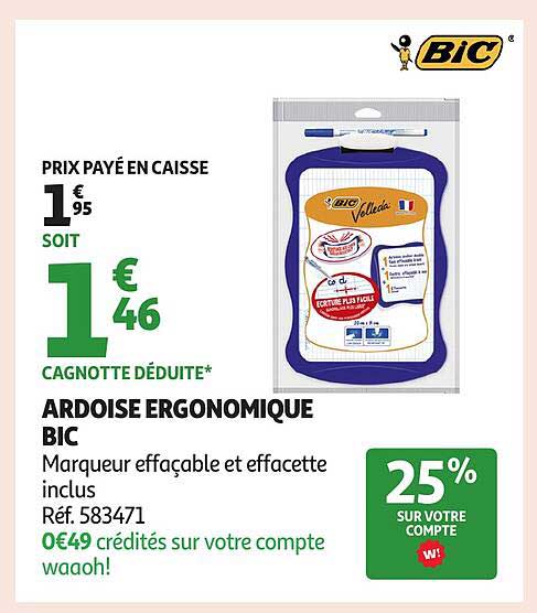 ARDOISE ERGONOMIQUE BIC
