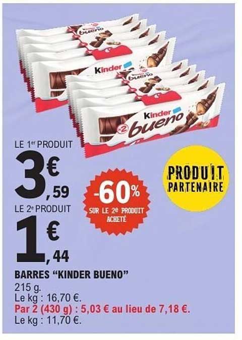 BARRES “KINDER BUENO”