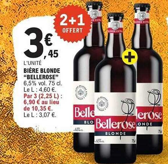 BIÈRE BLONDE "BELLEROSE"