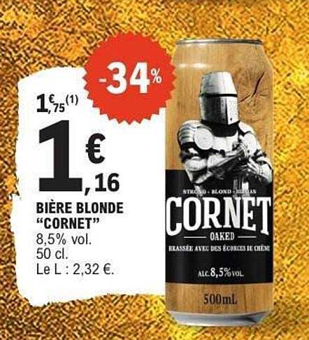 Bière Blonde "CORNET"