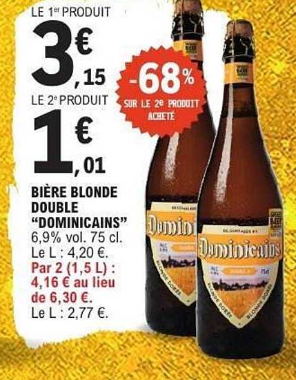BIÈRE BLONDE DOUBLE “DOMINICAINS”