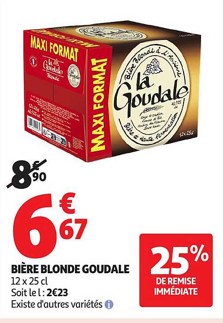 BIÈRE BLONDE GOUDALE
