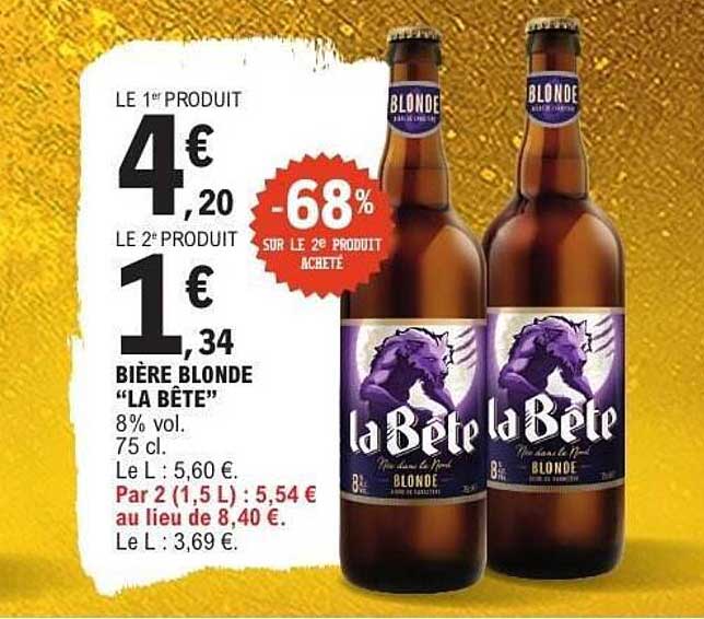 BIÈRE BLONDE “LA BÊTE”